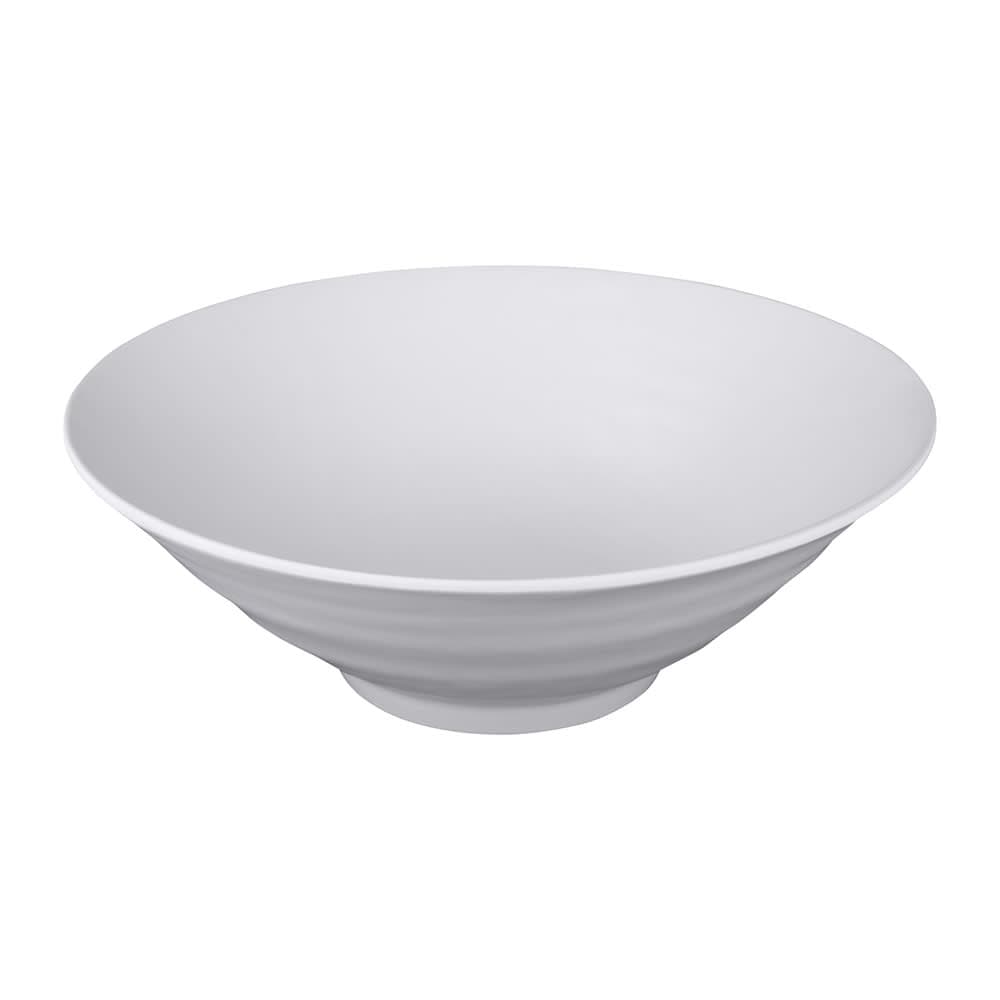 Elite Global Solutions 55 oz Round Melamine Bowl, White (JW1010-W)