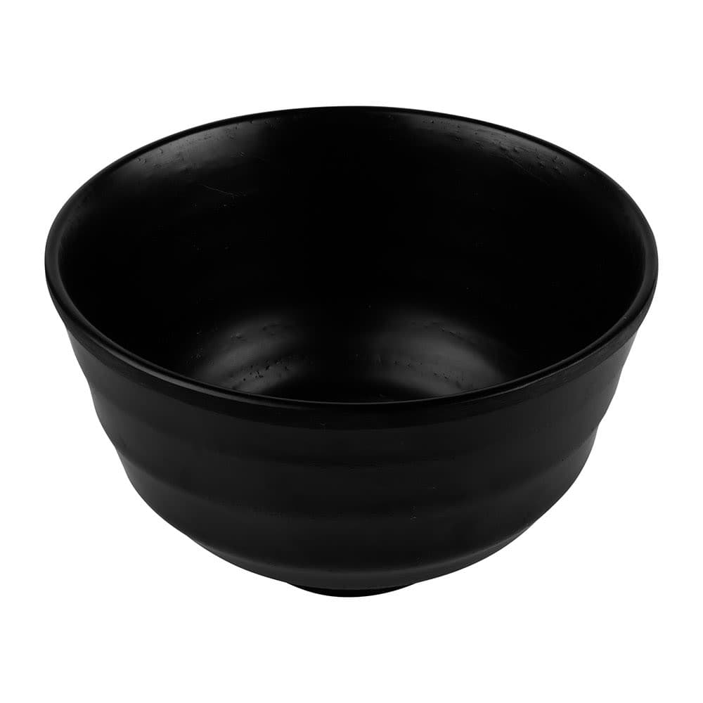 Elite Global Solutions 13 oz Round Melamine Bowl, Black (JW1105-B)