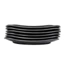 Elite Global Solutions 11 5/8" Square Melamine Dinner Plate, Black (JW1118-B) thumbnail 6