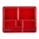 Elite Global Solutions Karma Bento Box - 10 3/4" x 8 3/8", Melamine, Black/Red (JW11852T-BR) thumbnail 2