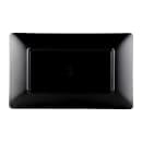 Elite Global Solutions Rectangular Melamine Dinner Plate - 13" x 8", Black/Red (JW1382T-BR) thumbnail 4