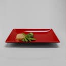 Elite Global Solutions Rectangular Melamine Dinner Plate - 13" x 8", Black/Red (JW1382T-BR) thumbnail 7