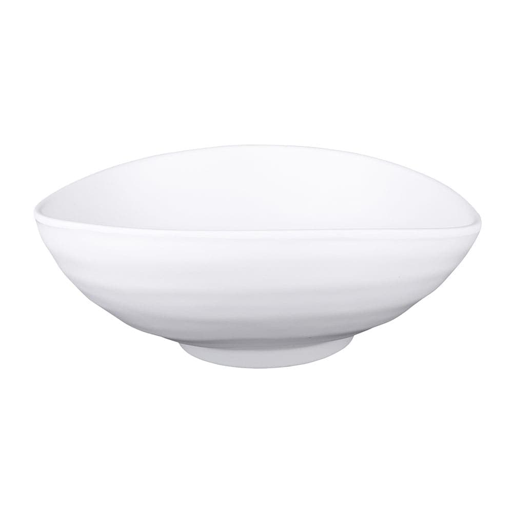 Elite Global Solutions 40 oz Oval Melamine Bowl, White (JW1409-W)
