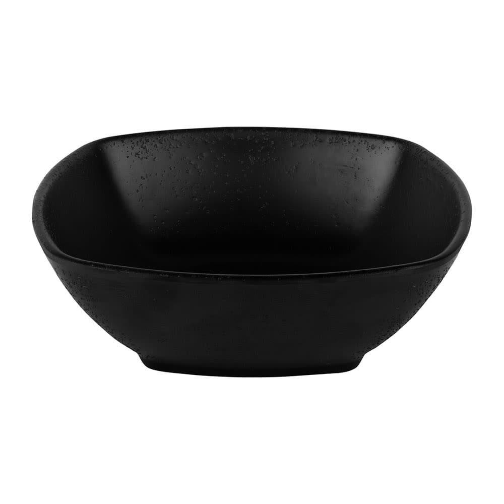 Elite Global Solutions 9 oz Square Melamine Bowl, Black (JW1506-B)