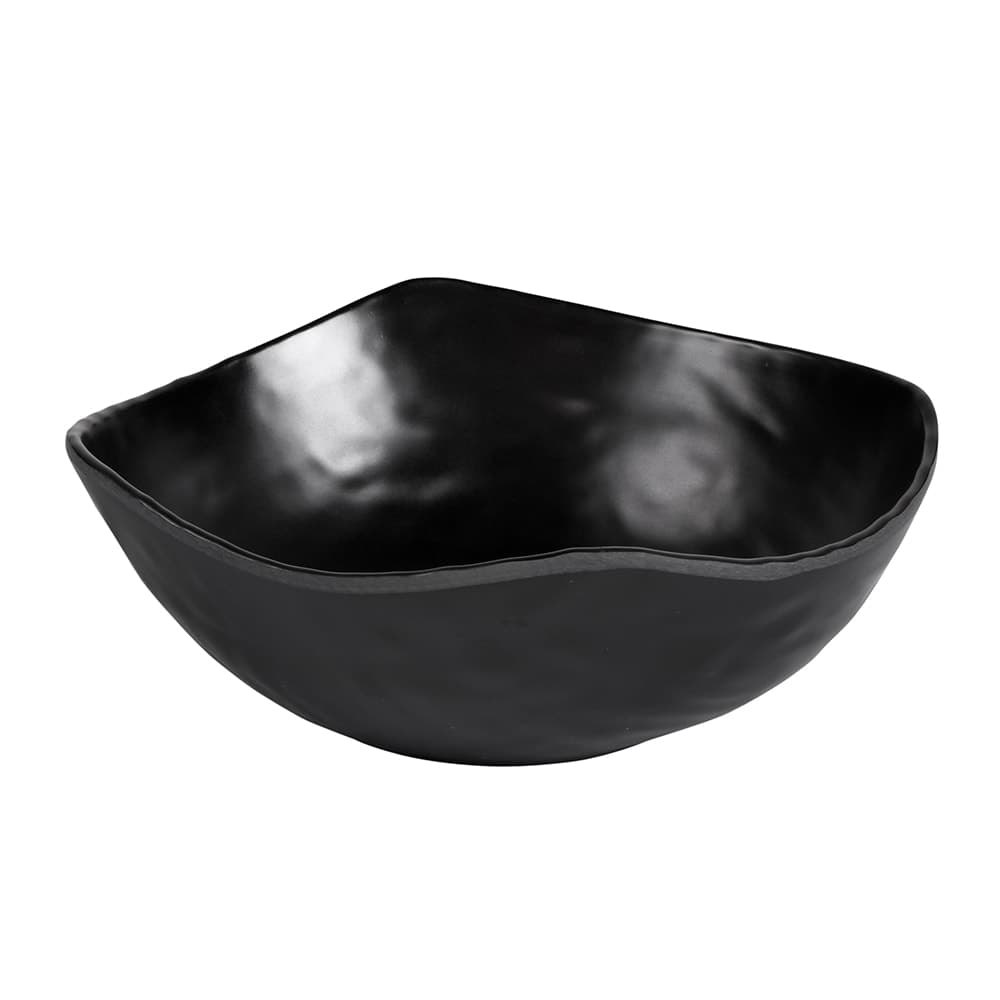 Elite Global Solutions 32 oz Square Melamine Serving Bowl, Black (JW2015-B)
