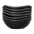 Elite Global Solutions 32 oz Square Melamine Serving Bowl, Black (JW2015-B) thumbnail 6