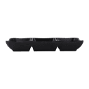Elite Global Solutions 7 5/8" x 3 1/4" Rectangular Zen Tray - Melamine, Black (JW2071-B) thumbnail 3