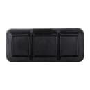 Elite Global Solutions 7 5/8" x 3 1/4" Rectangular Zen Tray - Melamine, Black (JW2071-B) thumbnail 4
