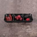Elite Global Solutions 7 5/8" x 3 1/4" Rectangular Zen Tray - Melamine, Black (JW2071-B) thumbnail 6