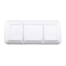 Elite Global Solutions 7 5/8" x 3 1/4" Rectangular Zen Tray - Melamine, White (JW2071-W) thumbnail 4