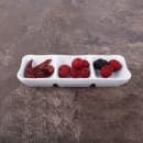 Elite Global Solutions 7 5/8" x 3 1/4" Rectangular Zen Tray - Melamine, White (JW2071-W) thumbnail 6