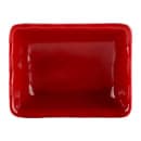 Elite Global Solutions 2 oz Melamine Sauce Dish - Melamine, Black/Red (JW3252T-BR) thumbnail 2