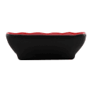 Elite Global Solutions 2 oz Melamine Sauce Dish - Melamine, Black/Red (JW3252T-BR) thumbnail 3