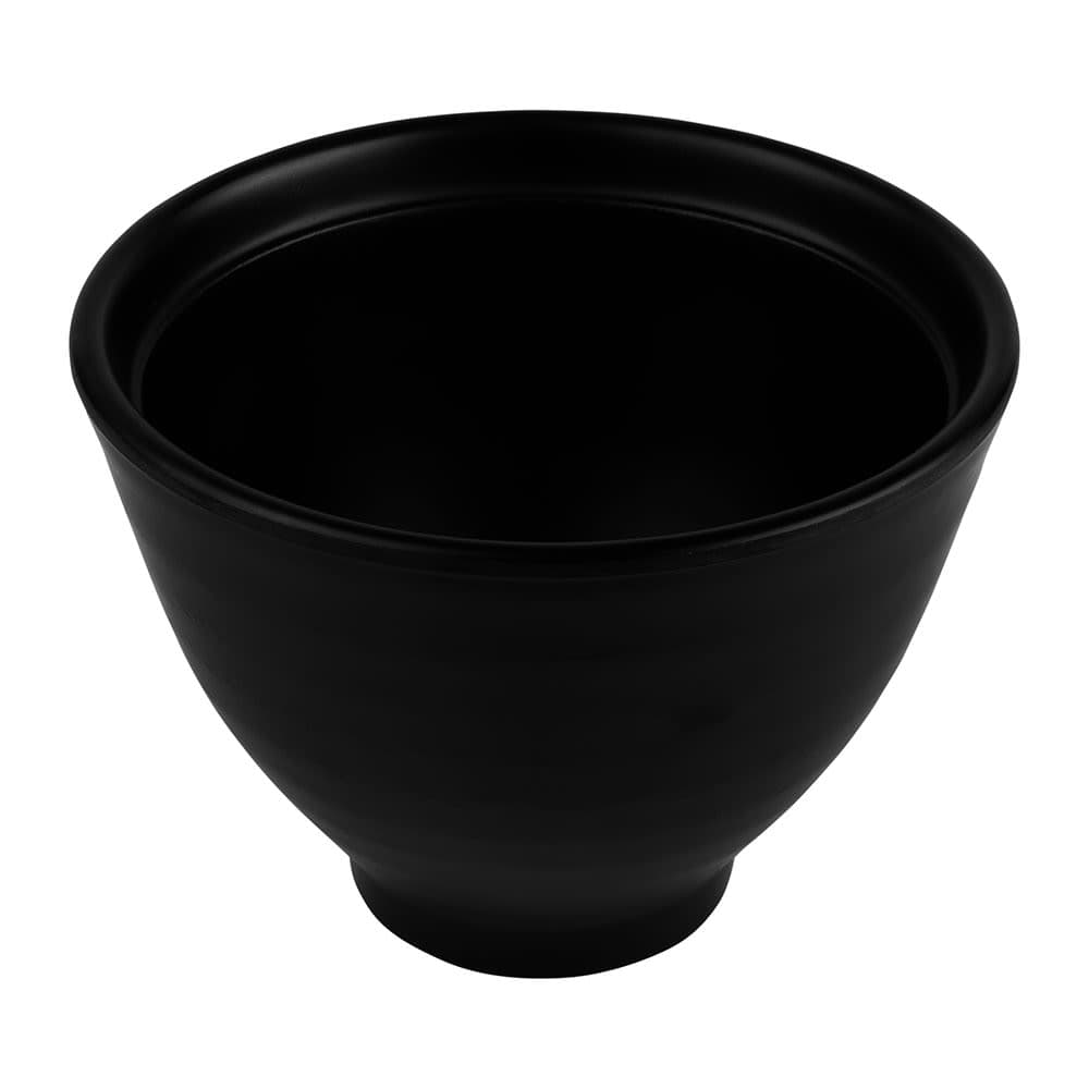 Elite Global Solutions 9 oz Round Melamine Soup Bowl, Black (JW4004-B)