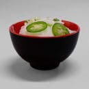 Elite Global Solutions 12 oz Round Melamine Bowl, Black/Red (JW452T-BR) thumbnail 7