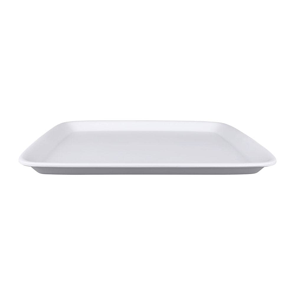 Elite Global Solutions 12" Square Zen Tray - Melamine, White (JW5212-W)