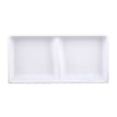 Elite Global Solutions 4 oz Melamine 2 Compartment Sauce Bowl - 5 7/8" x 2 7/8", White (JW521-W) thumbnail 2