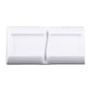 Elite Global Solutions 4 oz Melamine 2 Compartment Sauce Bowl - 5 7/8" x 2 7/8", White (JW521-W) thumbnail 4