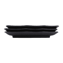 Elite Global Solutions 8 1/4" x 5 1/8" Rectangular Zen Tray - Melamine, Black (JW5408-B) thumbnail 7