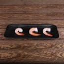 Elite Global Solutions 11" x 4 5/8" Rectangular Zen Tray - Melamine, Black (JW5411-B) thumbnail 6