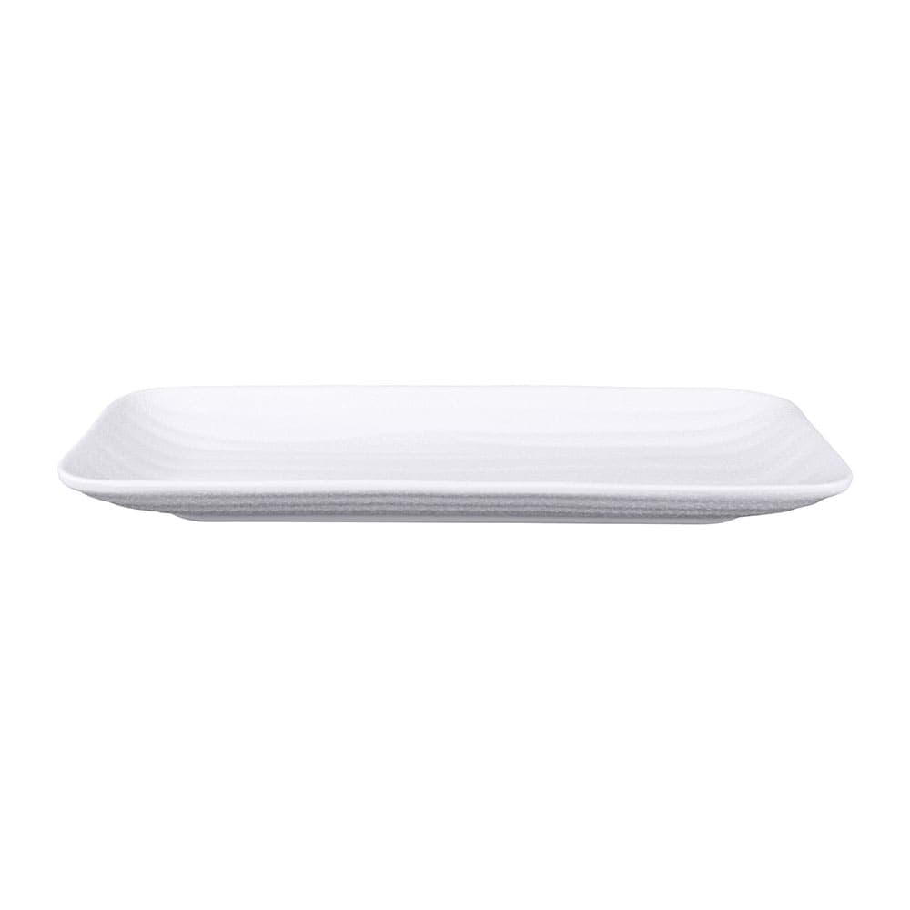 Elite Global Solutions 11" x 4 5/8" Rectangular Zen Tray - Melamine, White (JW5411-W)