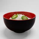 Elite Global Solutions 48 oz Round Melamine Bowl, Black/Red (JW542T-BR) thumbnail 7