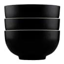 Elite Global Solutions 48 oz Round Melamine Bowl, Ebony/Sand (JW542T-ES) thumbnail 6