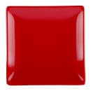 Elite Global Solutions 5" Square Melamine Plate, Black/Red (JW552T-BR) thumbnail 2