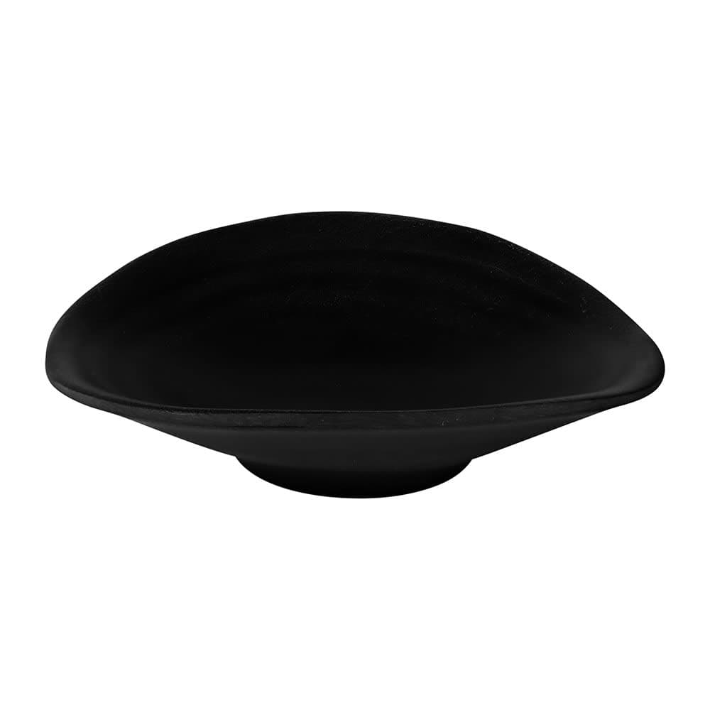 Elite Global Solutions 4 1/4" x 3 7/8" Oval Melamine Plate - Black (JW6003-B)