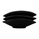 Elite Global Solutions 4 1/4" x 3 7/8" Oval Melamine Plate - Black (JW6003-B) thumbnail 7