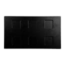 Elite Global Solutions 11" x 6 1/2" Rectangular Zen Ramekin Plate - Melamine, Black (JW6TB-B) thumbnail 2