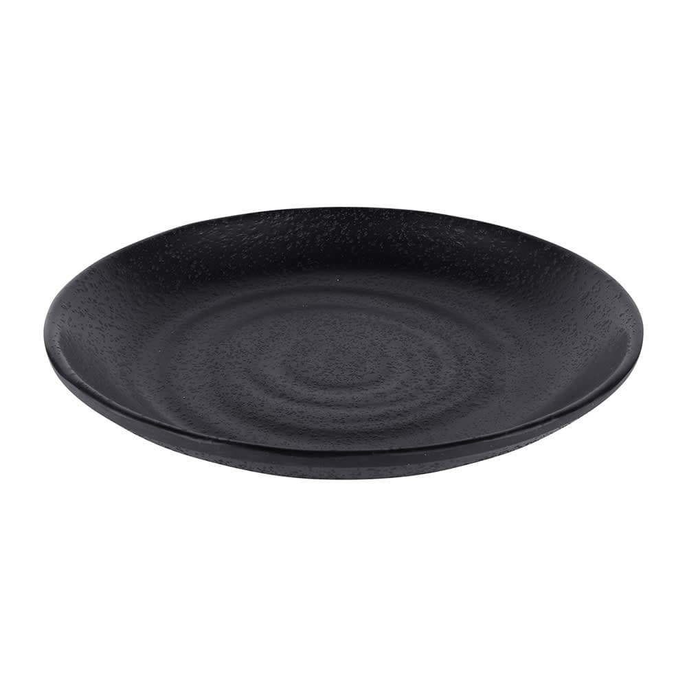 Elite Global Solutions 5" Round Melamine Plate, Black (JW7005-B)