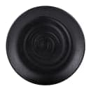 Elite Global Solutions 7 3/4" Round Melamine Salad Plate, Black (JW7007-B) thumbnail 2