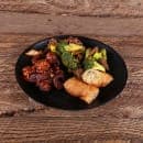 Elite Global Solutions 8 1/2" Round Melamine Salad Plate, Black (JW7008-B) thumbnail 6