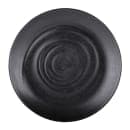 Elite Global Solutions 9 1/4" Round Melamine Dinner Plate, Black (JW7009-B) thumbnail 2