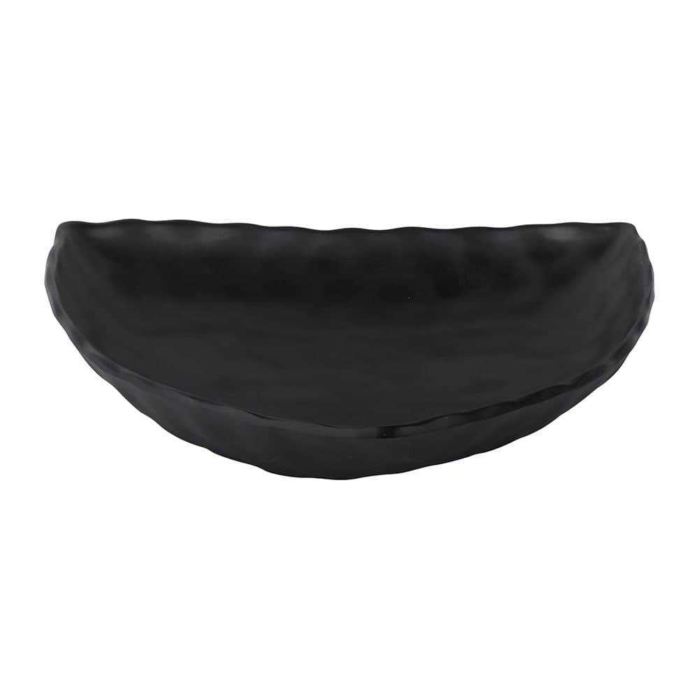 Elite Global Solutions 12" Triangular Zen Platter- Melamine, Black (JW7012-B)