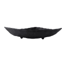 Elite Global Solutions 12" Triangular Zen Platter- Melamine, Black (JW7012-B) thumbnail 3