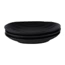 Elite Global Solutions 7 1/4" x 4 1/2" Oval Melamine Salad Plate - Black (JW7307-B) thumbnail 7
