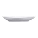 Elite Global Solutions 7 1/4" x 4 1/2" Oval Melamine Salad Plate - White (JW7307-W) thumbnail 3