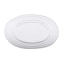 Elite Global Solutions 7 1/4" x 4 1/2" Oval Melamine Salad Plate - White (JW7307-W) thumbnail 4