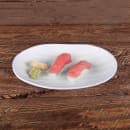Elite Global Solutions 8" x 5 1/8" Oval Melamine Salad Plate - White (JW7308-W) thumbnail 6