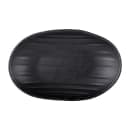 Elite Global Solutions 9" x 5 3/4" Oval Melamine Dinner Plate - Black (JW7309-B) thumbnail 2