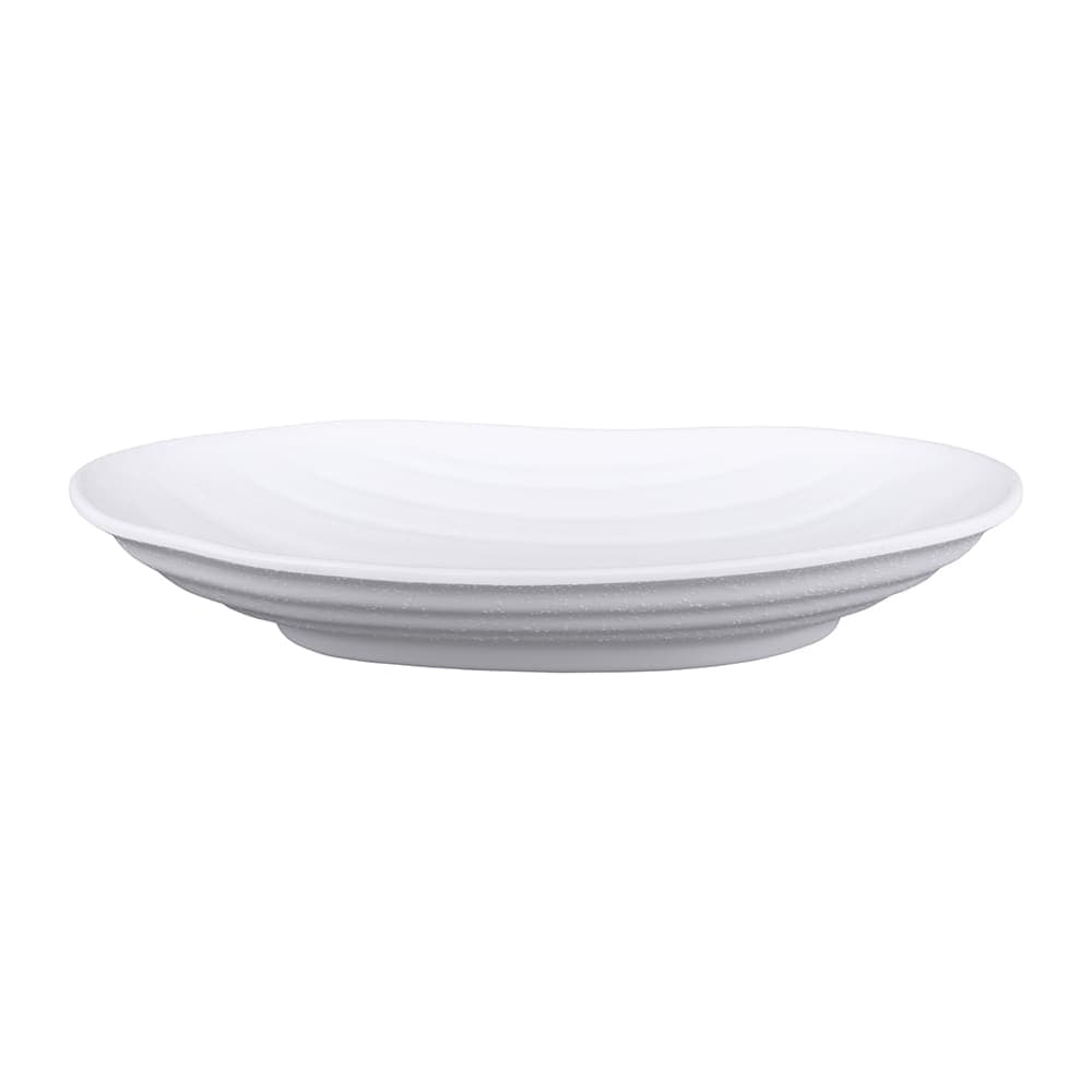 Elite Global Solutions 9" x 5 3/4" Oval Melamine Dinner Plate - White (JW7309-W)
