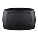 Elite Global Solutions 12 1/4" x 8 1/2" Rectangular Zen Platter - Melamine, Black (JW7312-B) thumbnail 4