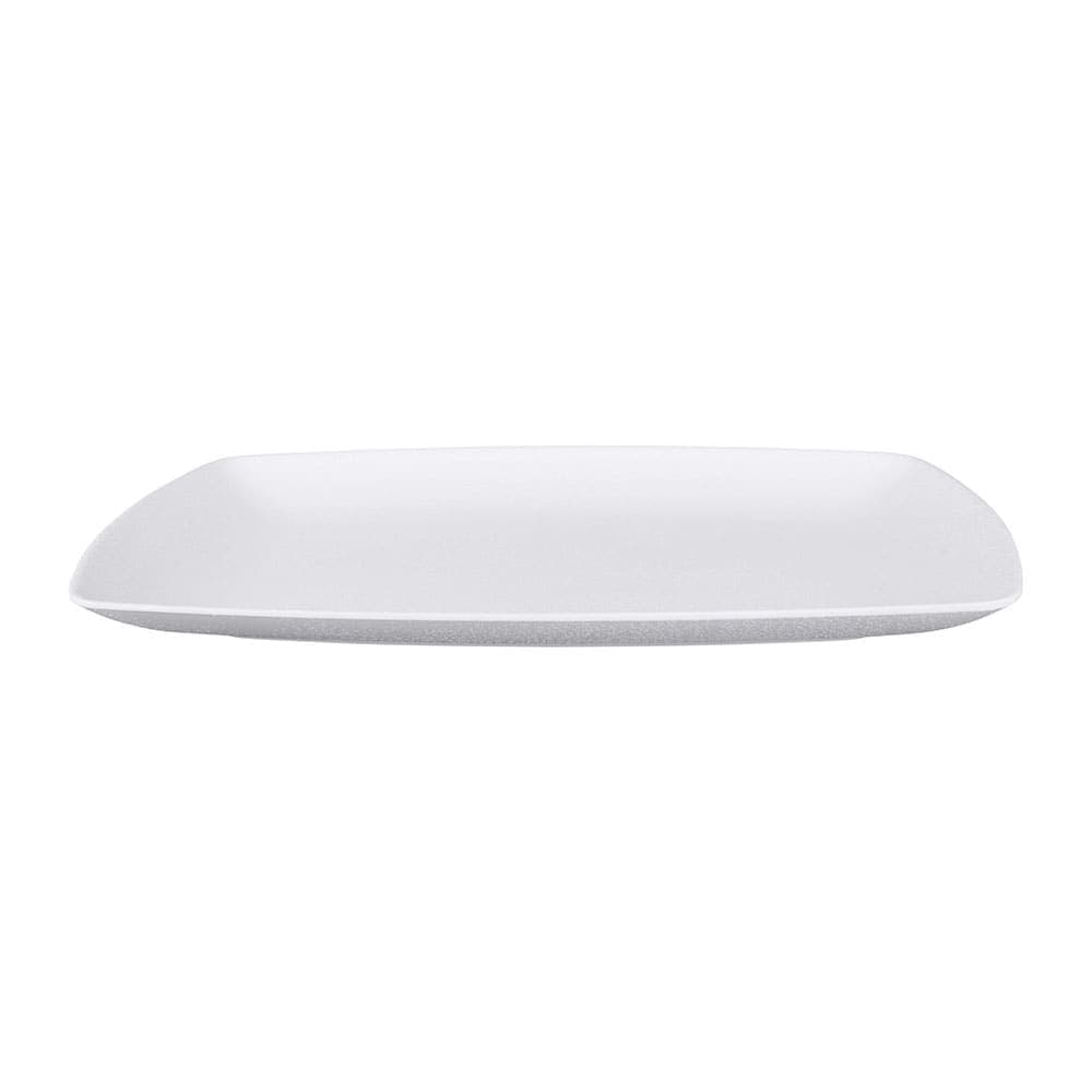 Elite Global Solutions 12 1/4" x 8 1/2" Rectangular Zen Platter - Melamine, White (JW7312-W)
