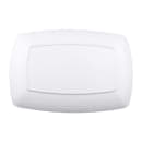 Elite Global Solutions 12 1/4" x 8 1/2" Rectangular Zen Platter - Melamine, White (JW7312-W) thumbnail 4
