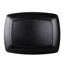 Elite Global Solutions 15" x 11 3/8" Rectangular Zen Platter - Melamine, Black (JW7315-B) thumbnail 4