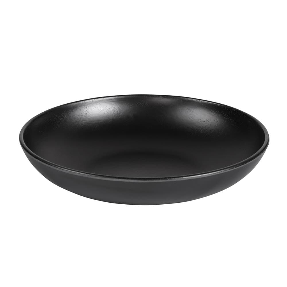 Elite Global Solutions 38 oz Round Melamine Serving Bowl, Black (JW875-B)