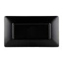 Elite Global Solutions Rectangular Melamine Dinner Plate - 9" x 5", Black/Red (JW952T-BR) thumbnail 4