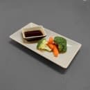 Elite Global Solutions Rectangular Melamine Dinner Plate - 9" x 5", Ebony/Sand (JW952T-ES) thumbnail 7